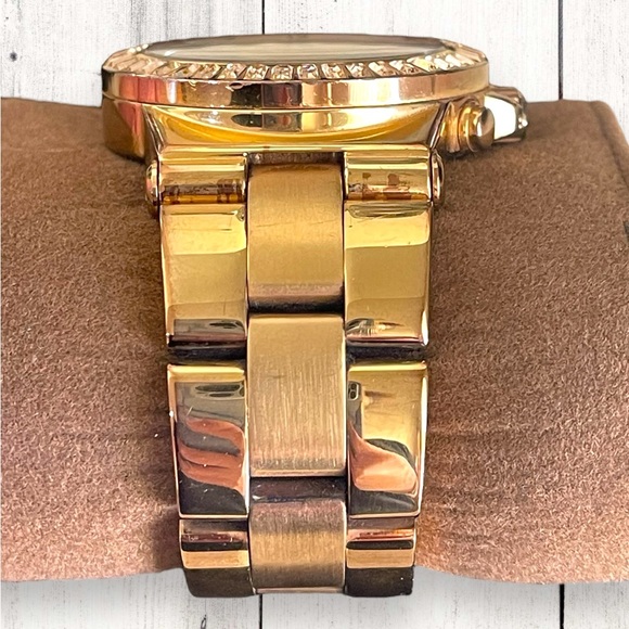 Michael Kors Dylan MK5412 Rose Gold Baguette Bezel Stainless Steel Women’s Watch - Picture 2 of 12